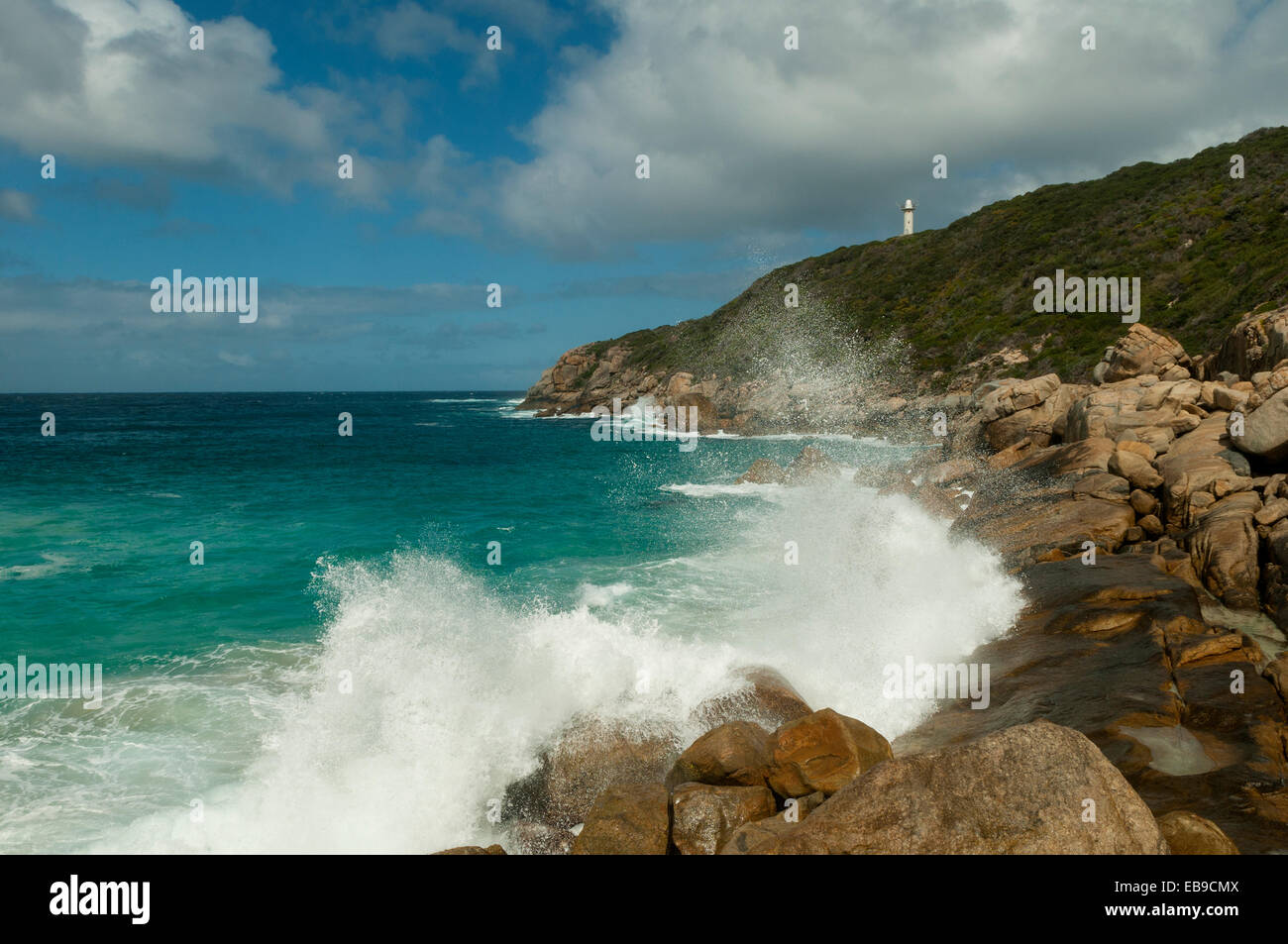 Cavo Point Lighthouse, Torndirrup NP, WA, Australia Foto Stock