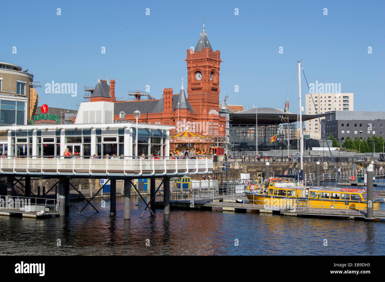 Regno Unito Galles, Cardiff, città, Edificio Pierhead Foto Stock