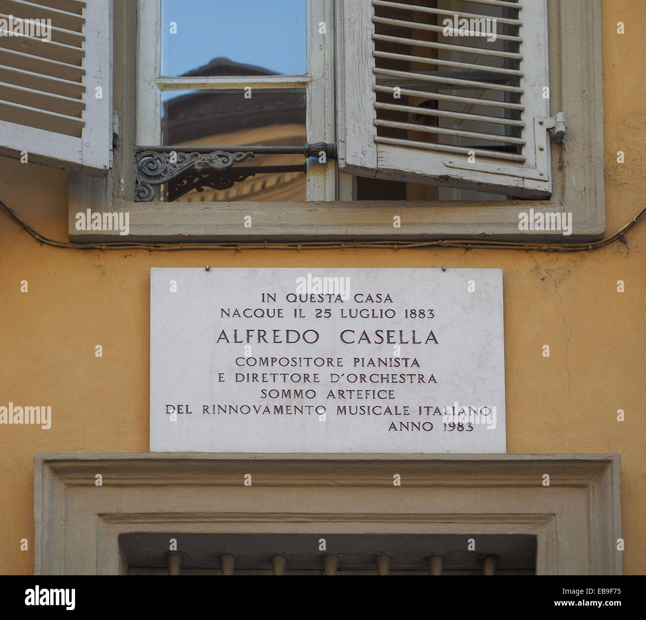 In questa casa il compositore italiano, pianista e direttore musicale Alfredo Casella nasce nel 1883 Foto Stock