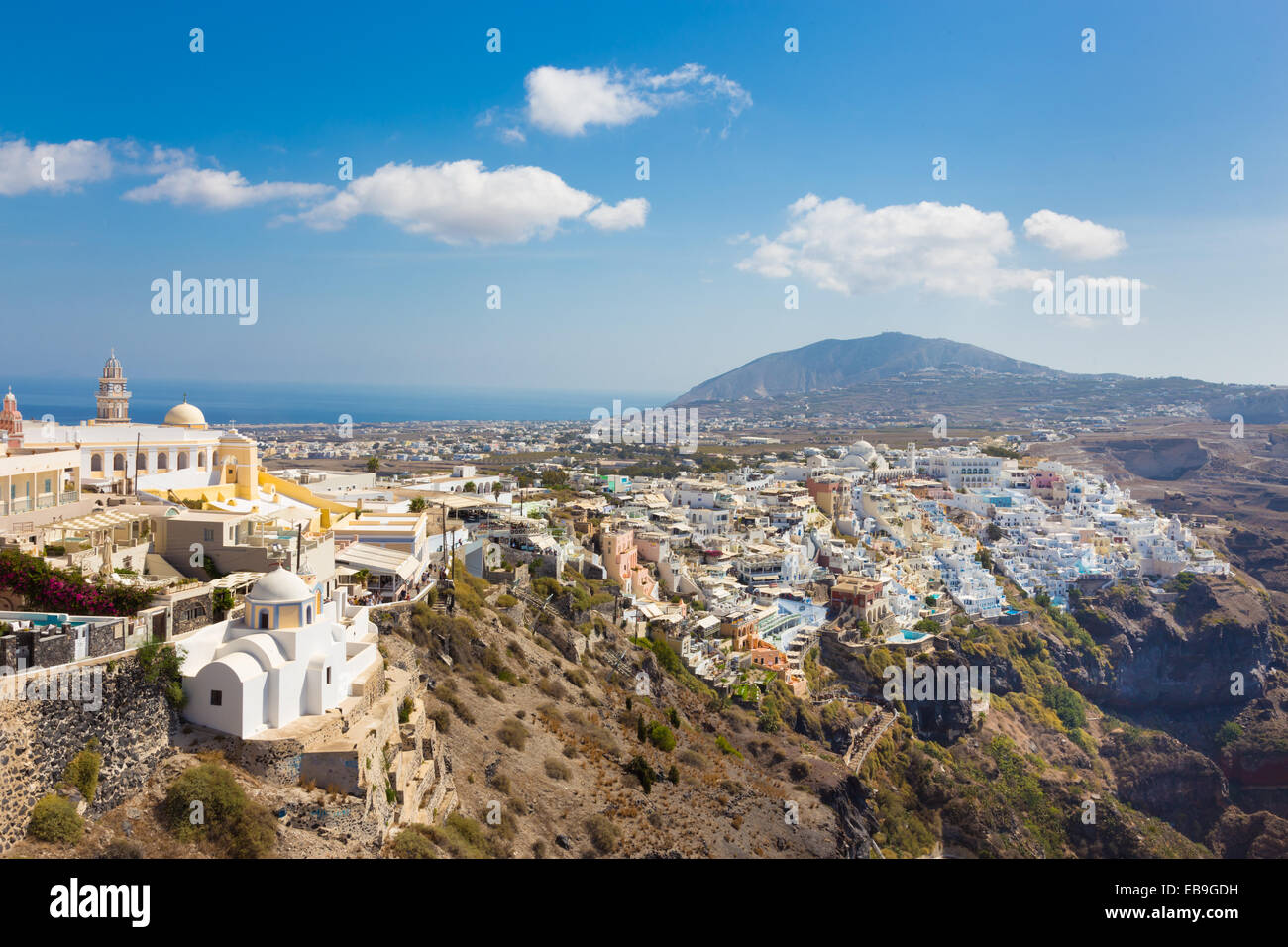 Thira, Santorini, Grecia. Foto Stock