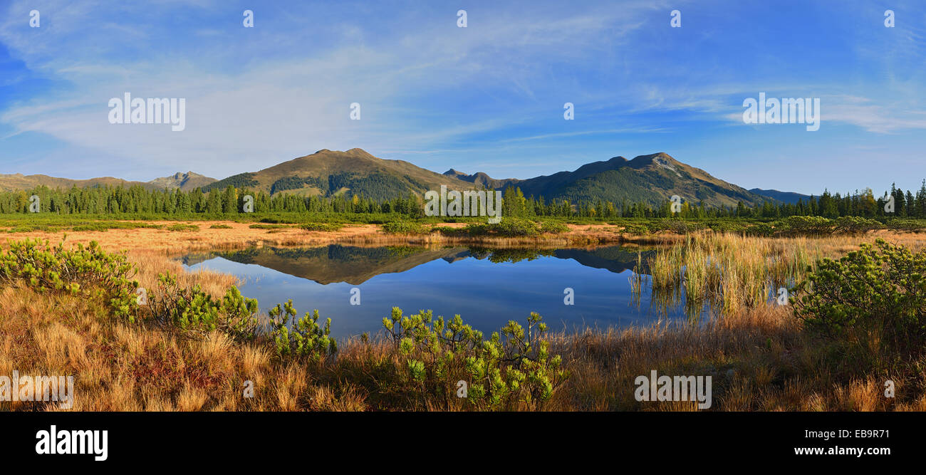 Sette Möser, dietro le Alpi di Kitzbühel, Sette Möser, gerlos pass, Salisburgo, Austria Foto Stock