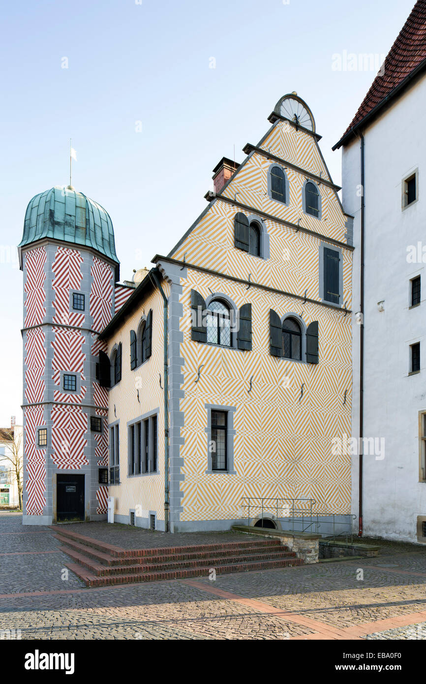 Ledenhof, ex palazzo della nobile famiglia dei membri, ora sede della Fondazione tedesca per la ricerca della pace, Osnabrück Foto Stock