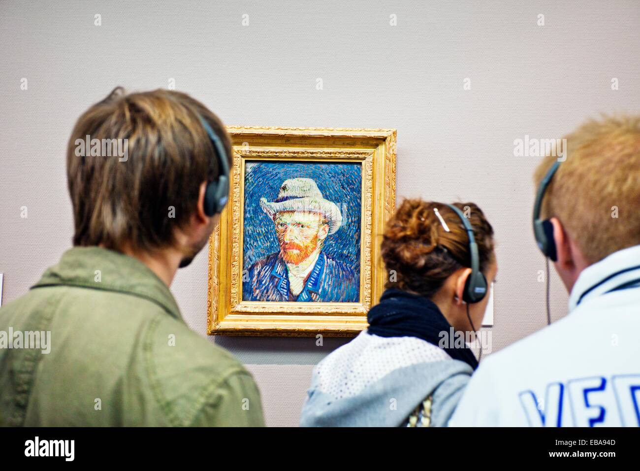 Ritratto Di Auto 1887, Vincent Van Gogh 1853-1890, il Van Gogh Museum di Amsterdam, Paesi Bassi. Foto Stock