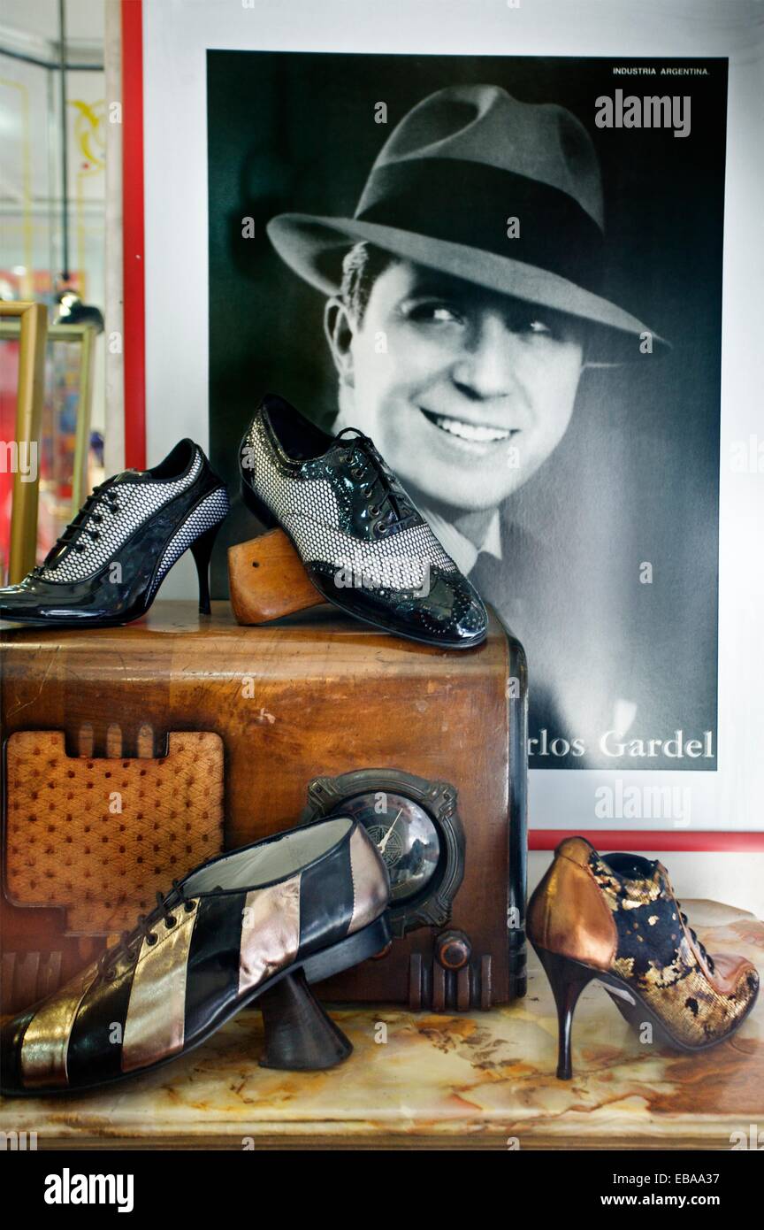 Negozio di scarpe di tango, Buenos Aires, Argentina Foto stock - Alamy