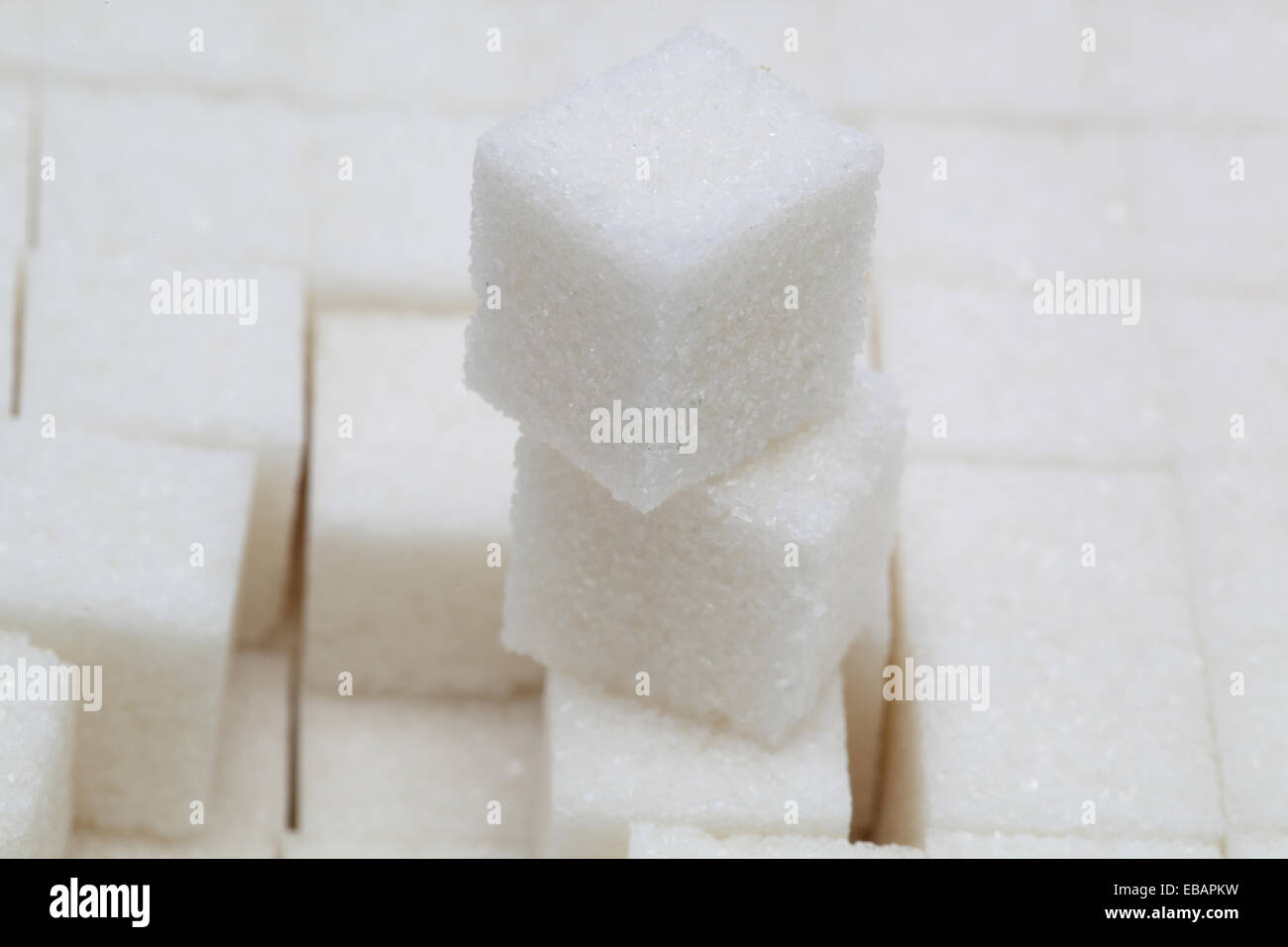 Cubo cubetti di zucchero Foto Stock