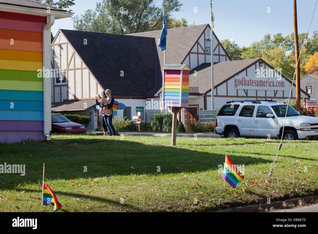 Westboro Baptist Church, Topeka nel Kansas Foto Stock