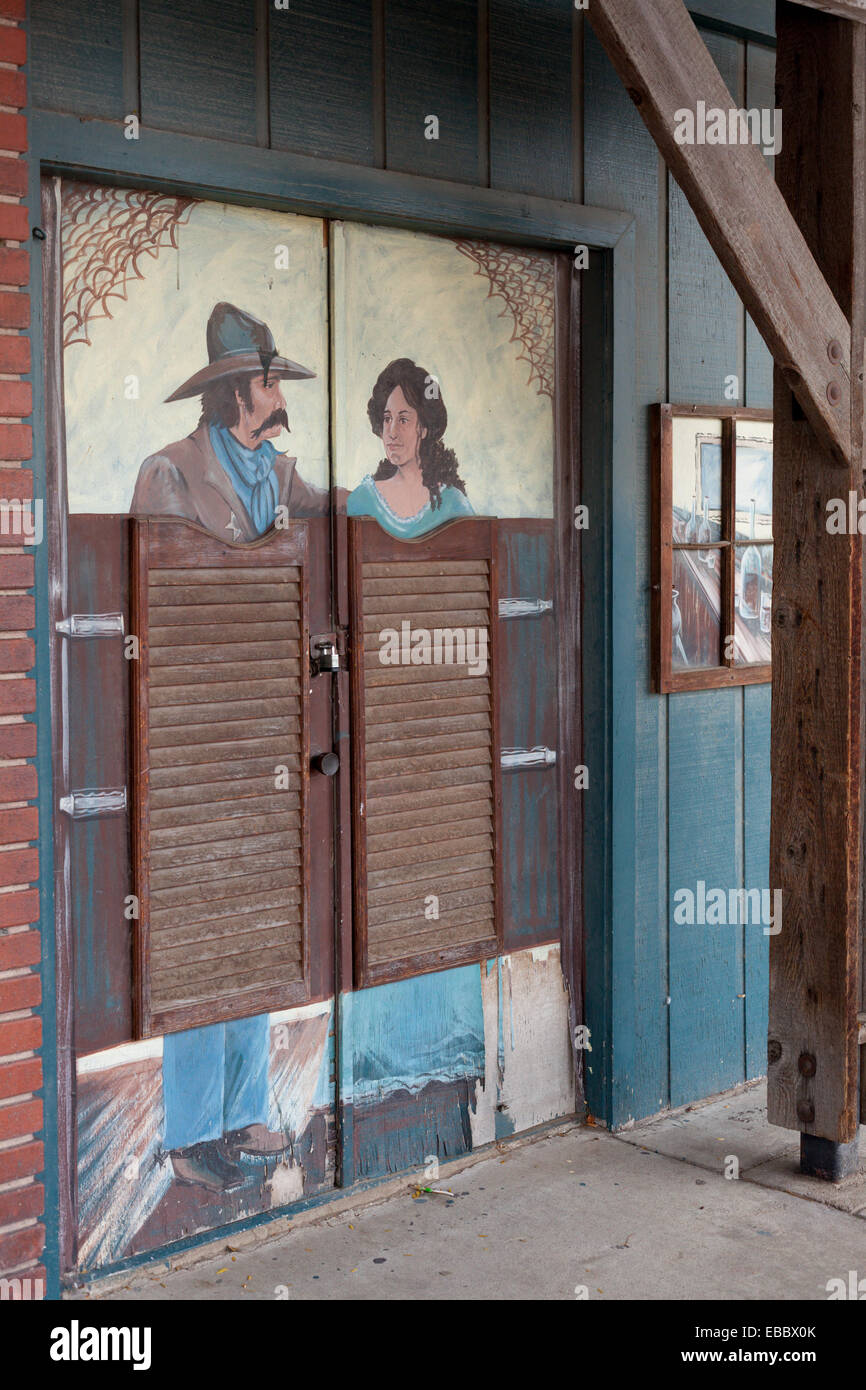 Faux saloon, Dodge City, Kansas Foto Stock