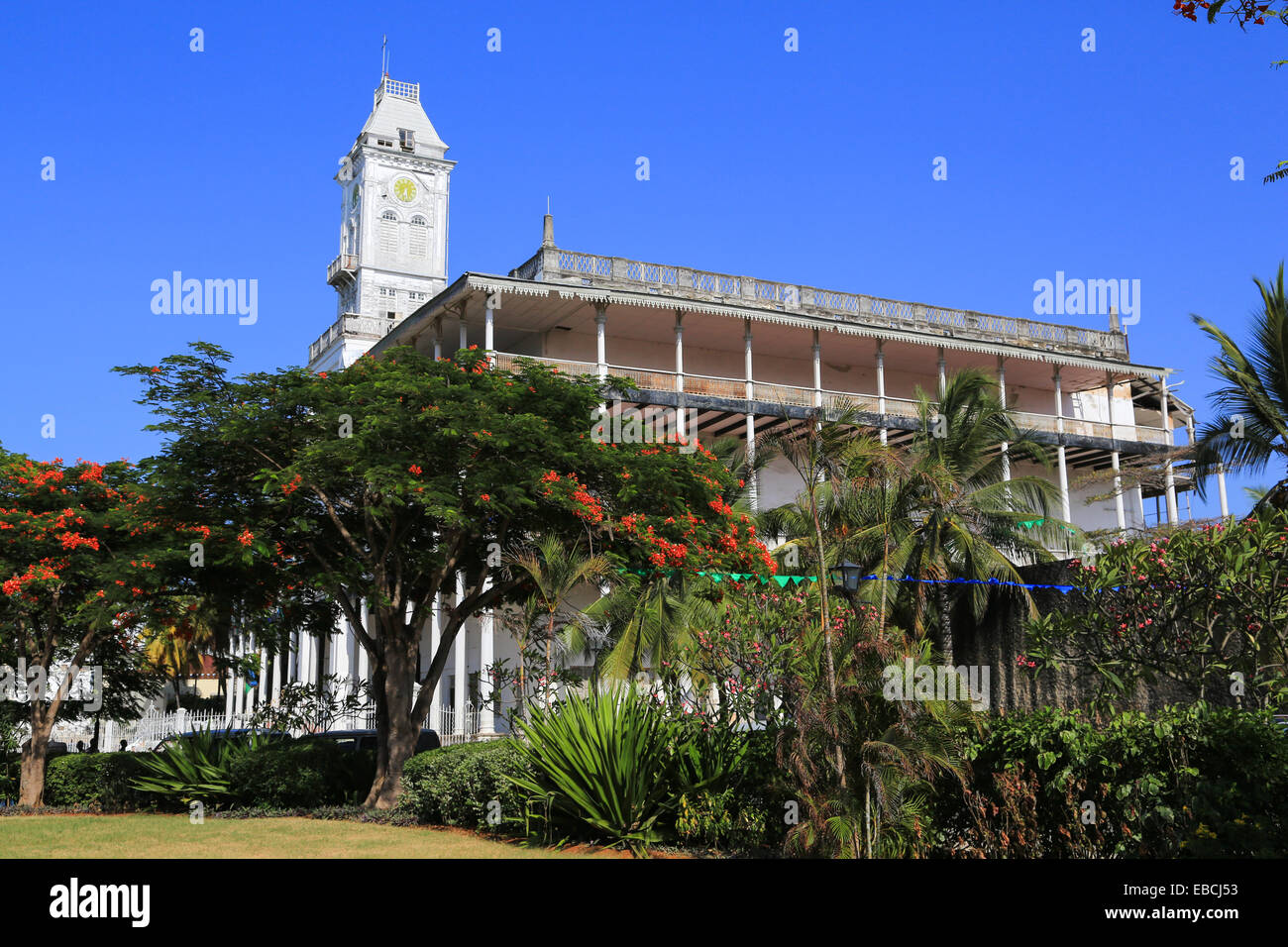 Casa delle meraviglie, Beit El-Ajaib Museo Nazionale, Stone Town Zanzibar, Tanzania Africa Foto Stock