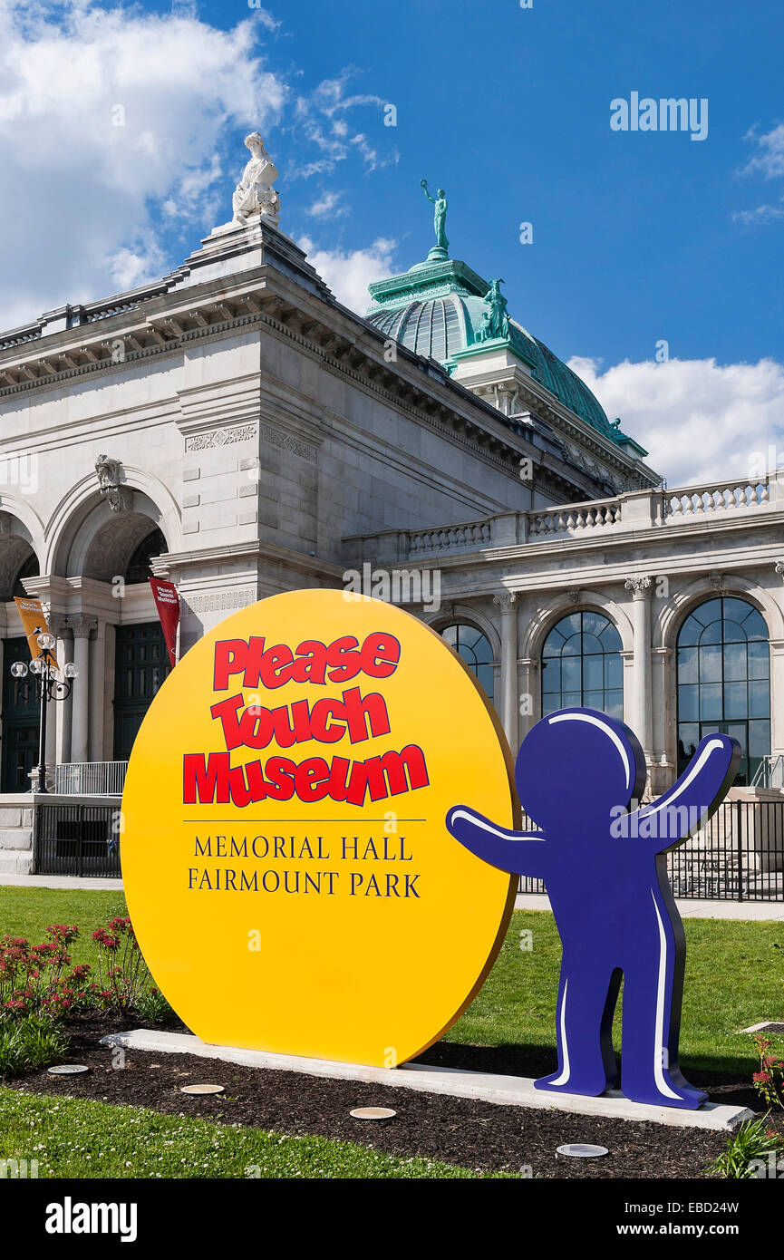 Si prega di toccare il museo per bambini, Philadelphia, Pennsylvania, USA. Foto Stock