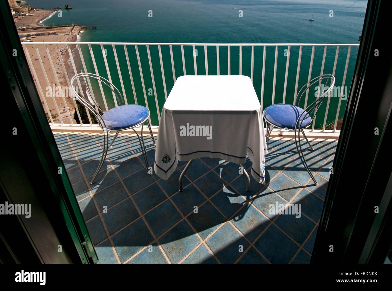 Vista Dalla Camera Di Albergo Balcone Vietri Sul Mare Della