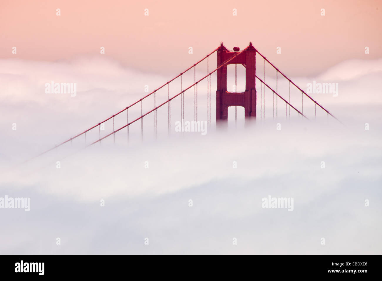 Il Ponte Golden Gate e la baia di San Francisco, San Francisco, California, Stati Uniti d'America Foto Stock