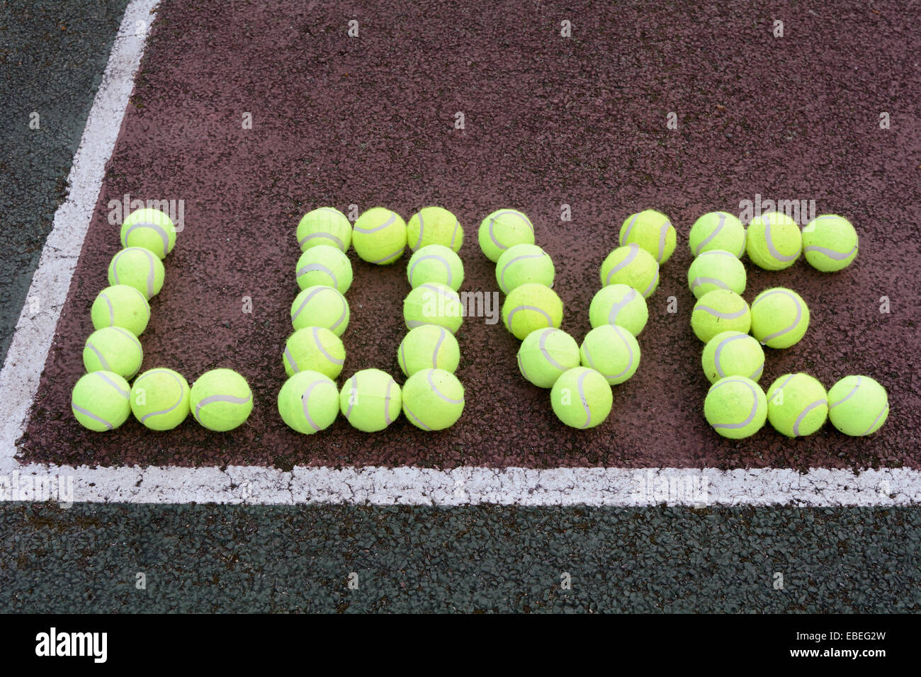 Tennis di amore Foto Stock