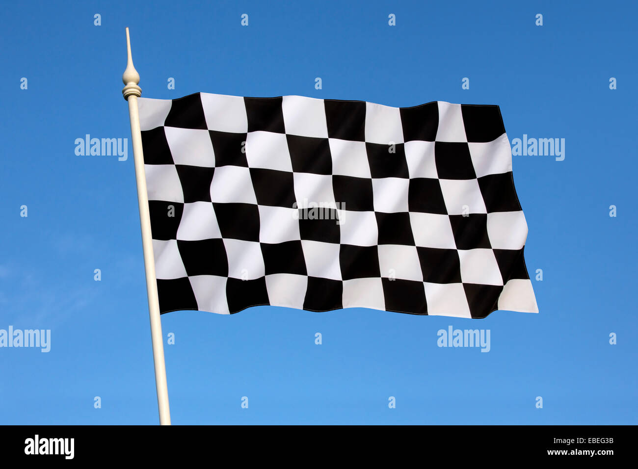 Bandiera a scacchi - vincitore - Vincente Foto Stock