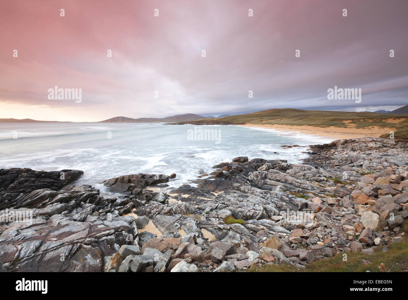 Traigh Iar, Isle of Harris, Ebridi Esterne, Scozia. Foto Stock