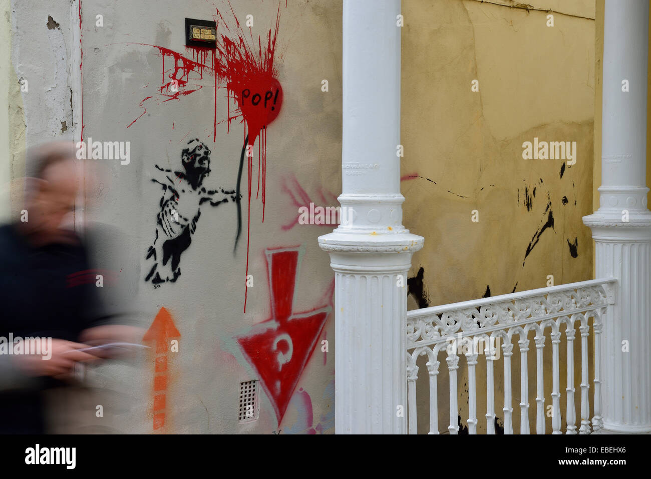 Street Art, Norman Road, St Leonards-on-Sea. East Sussex Regno Unito Foto Stock