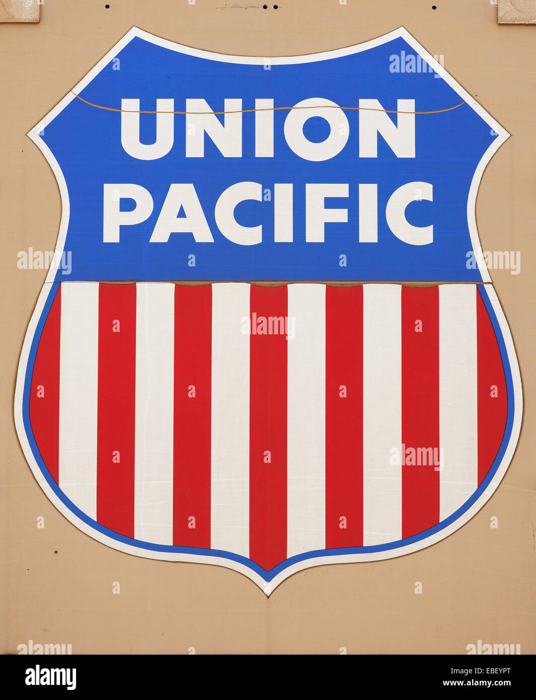 TRURO, Canada - 19 gennaio 2011: Union Pacific nolo auto segno. Union Pacific è una ferrovia merci operano in 23 stati. Foto Stock