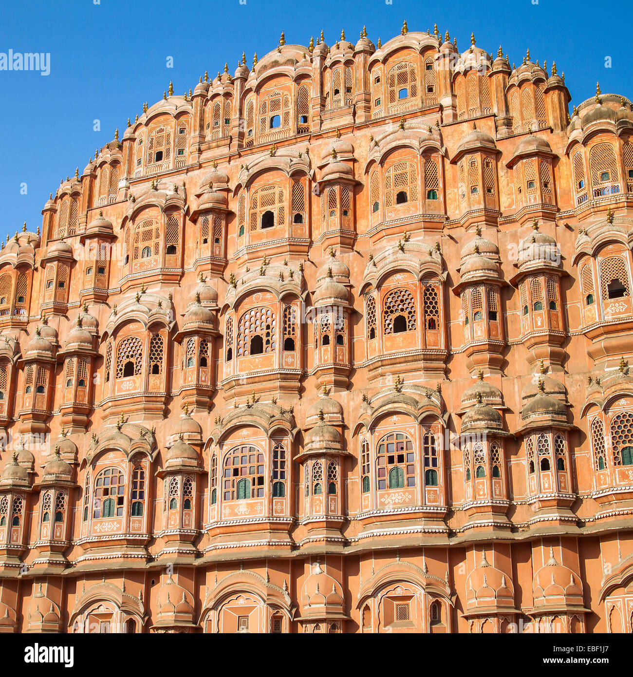 Hawa Mahal Palace (Palazzo dei venti), Jaipur, Rajasthan Foto Stock