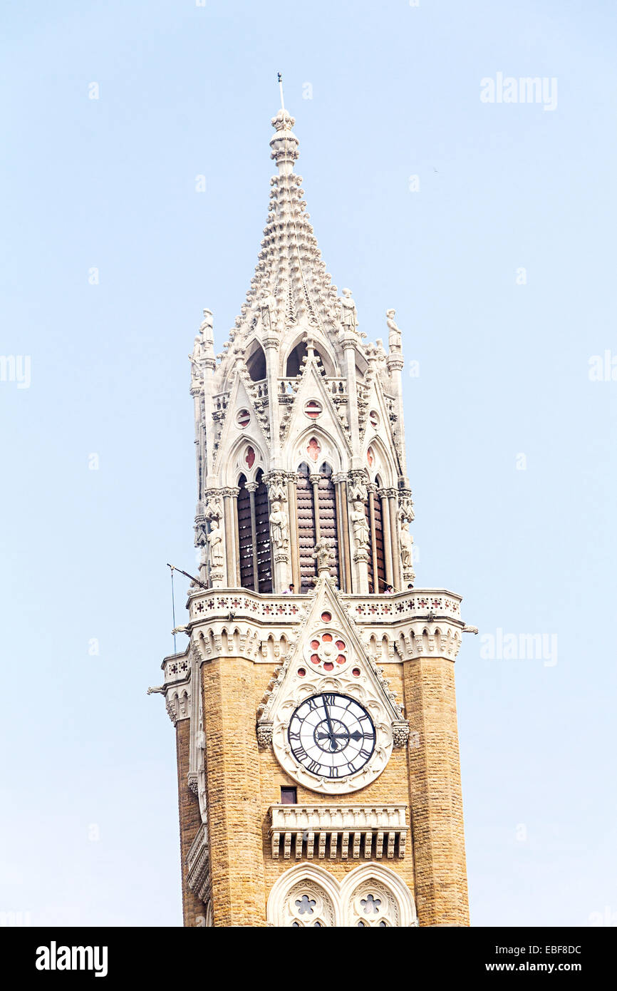 India Mumbai Rajabai Clock Tower Foto Stock