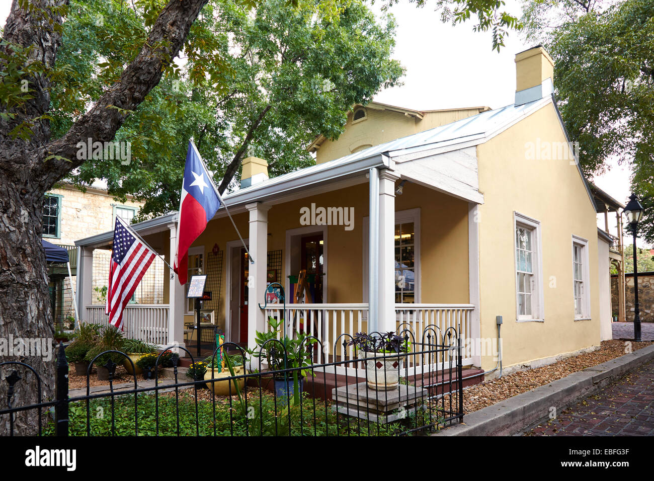 Abbastanza negozi a La Villita, San Antonio, Texas, Stati Uniti d'America Foto Stock