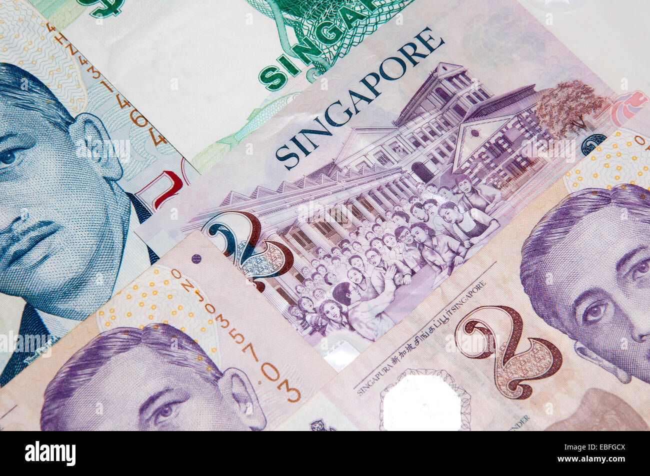Dollaro di Singapore Banconote Foto Stock