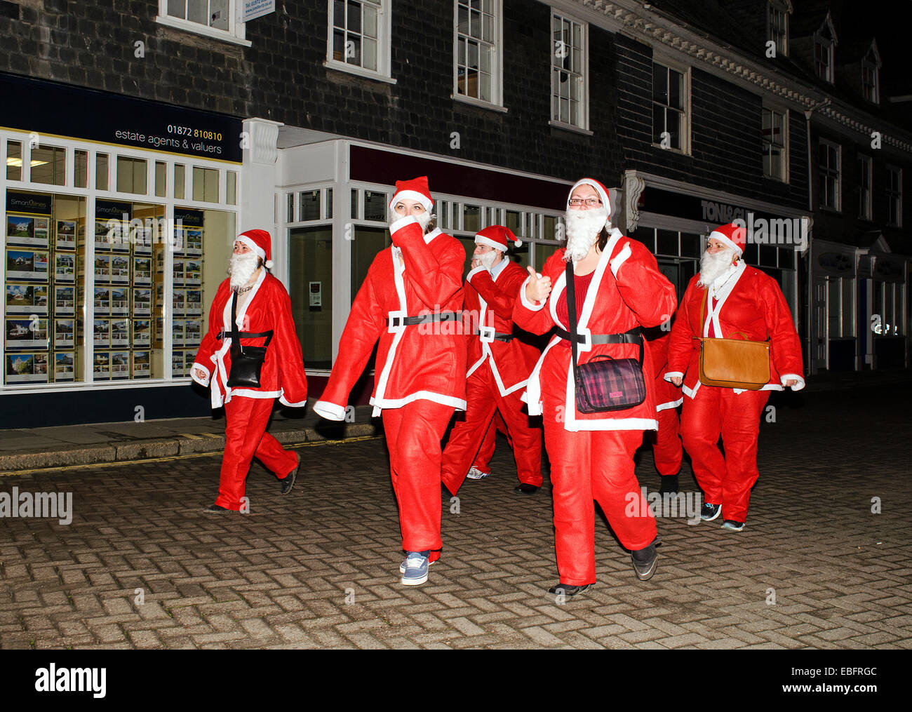 Office Christmas party night out Foto Stock