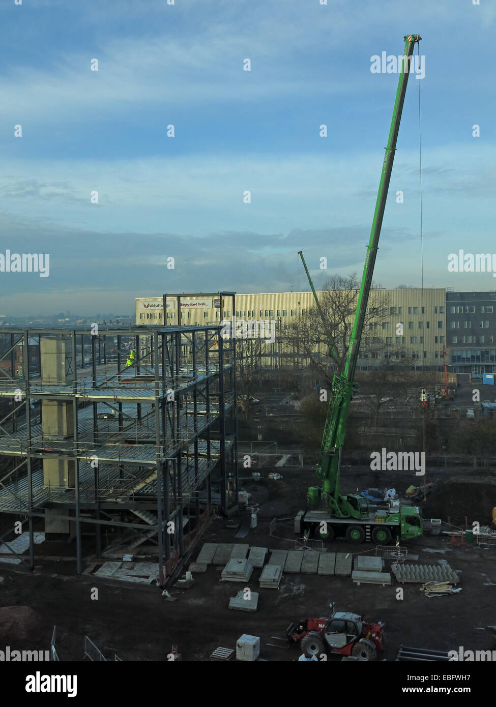 Nuova sede in costruzione a Walsall Gigaport, West Midlands per Jhoots farmacia, England Regno Unito Foto Stock