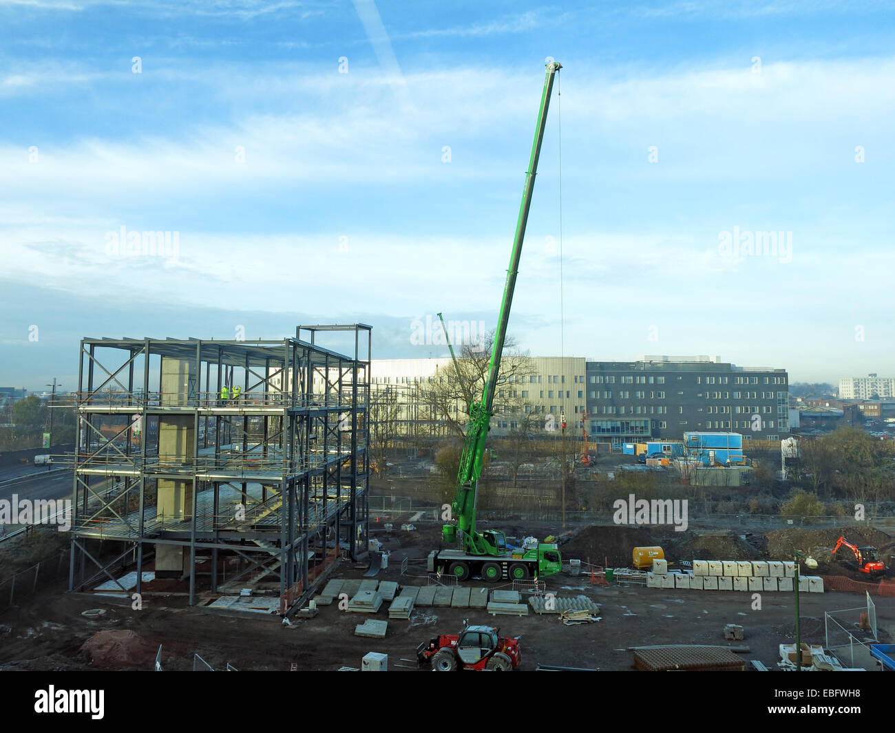 Nuova sede in costruzione a Walsall Gigaport, West Midlands per Jhoots farmacia, England Regno Unito Foto Stock