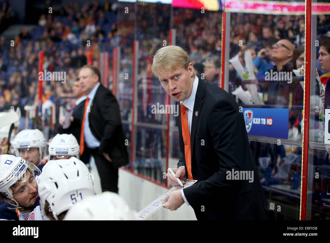 Stati Uniti d'America. 30 Novembre, 2014. Piv 30.11.2014 Kello 16.15.04.FINLANDIA, Helsinki, KHL.Jokerit vs Amur Khabarovsk.Jukka Rautakorpi. @Petteri Paalasmaa .Tutto Premere © csm/Alamy Live News Foto Stock