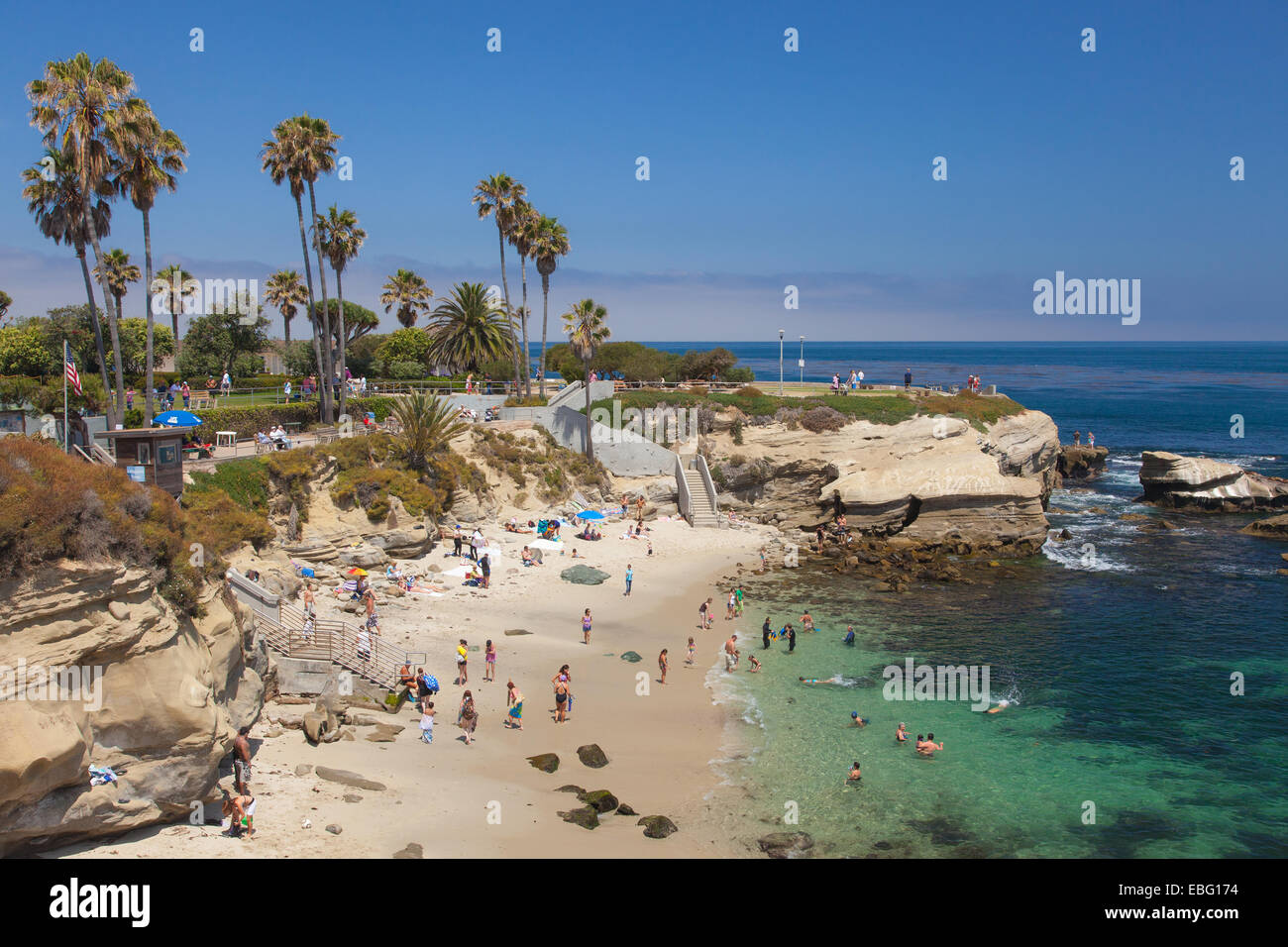 La Jolla Cove. San Diego, California. Foto Stock