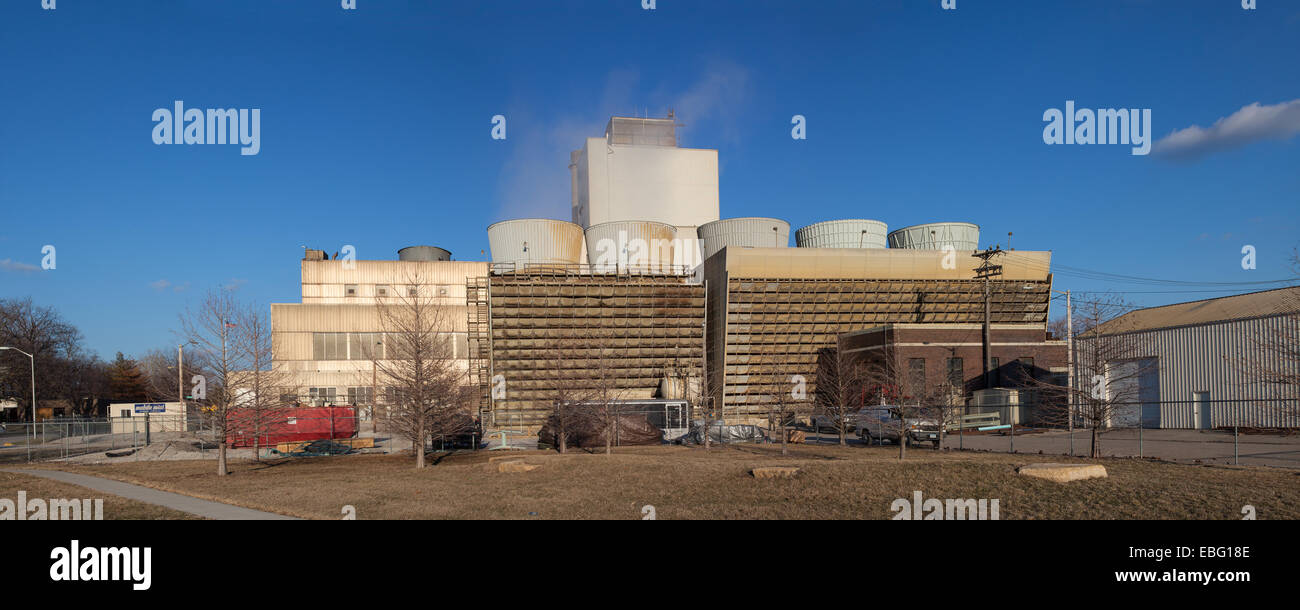Ames Municipal Power Plant, Iowa. Foto Stock