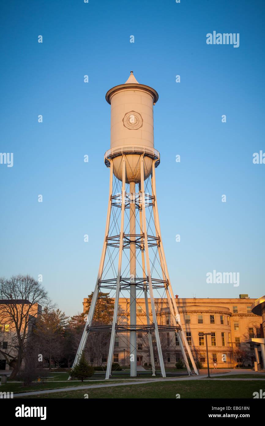 Marston Water Tower alla Iowa State University. Foto Stock