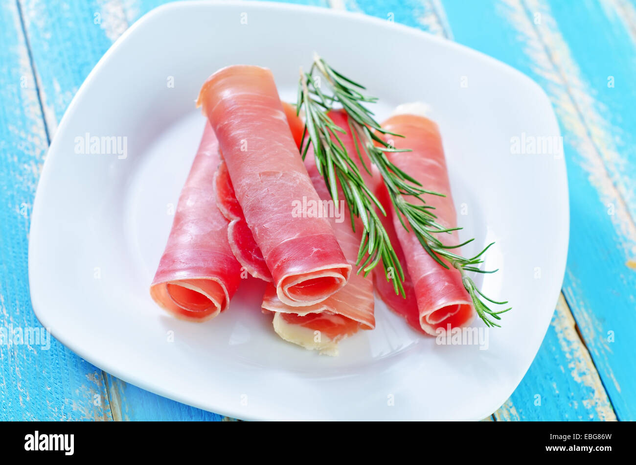 prosciutto crudo Foto Stock