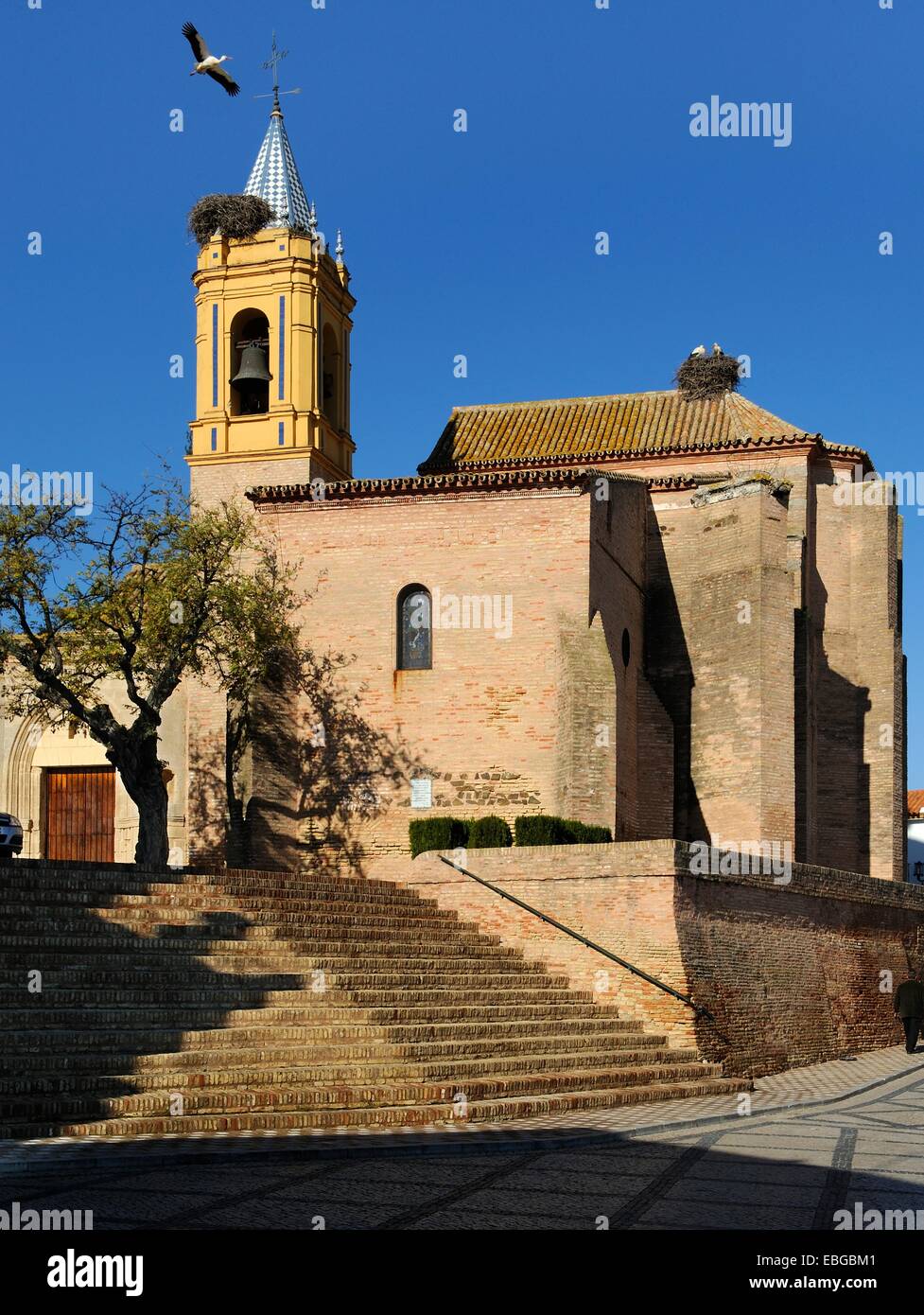 La Iglesia de San Jorge chiesa, Palos de la Frontera, provincia di Huelva, Andalusia, Spagna Foto Stock