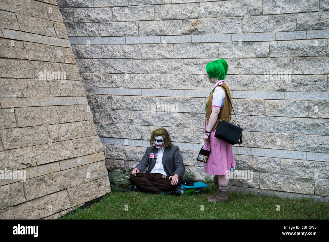 Matura in costume, Edmonton Anime evento Foto Stock