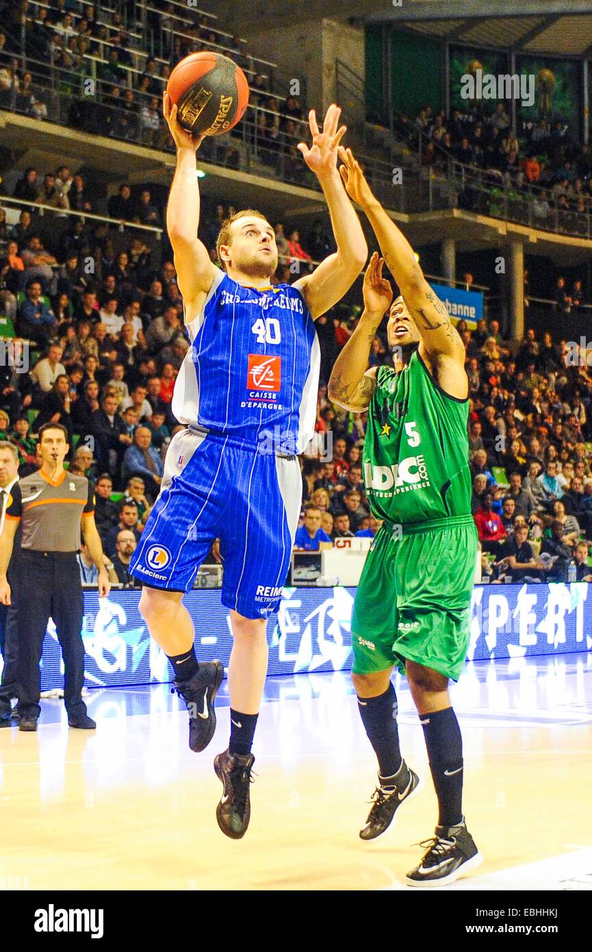 Remi Lesca - 29.11.2014 - Lyon Villeurbanne/Chalon Reims - 10e journee Pro una foto : Jean Paul Thomas/Icona Sport Foto Stock