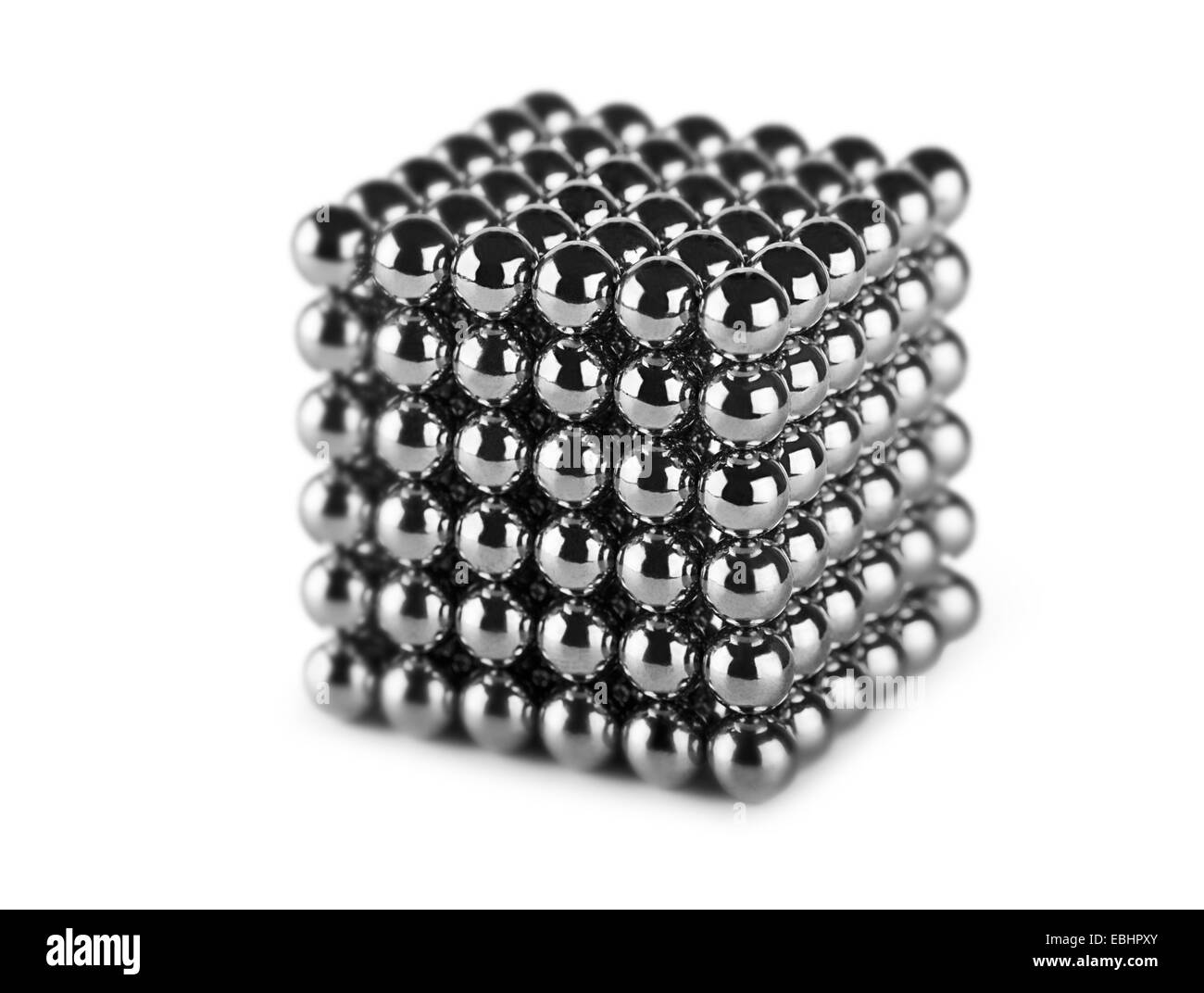 Il magnete al neodimio giocattoli su sfondo bianco Foto Stock