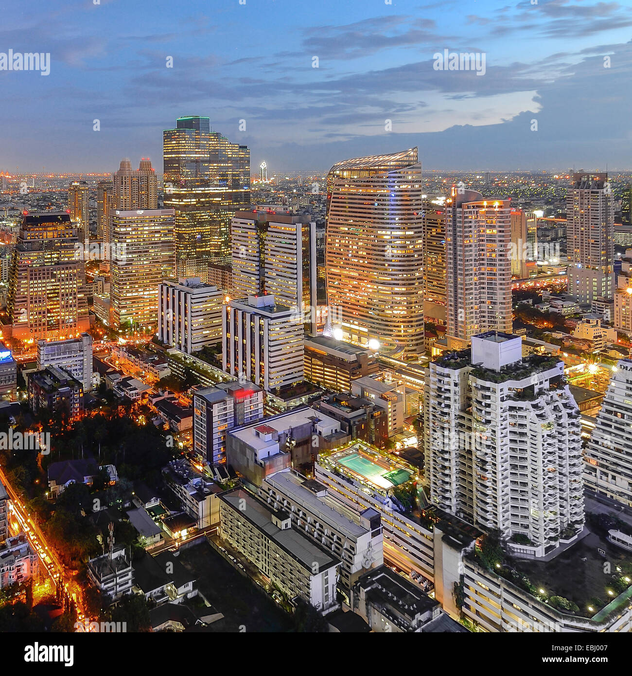 Moderno centro business a Bangkok city ,Thailandia Foto Stock
