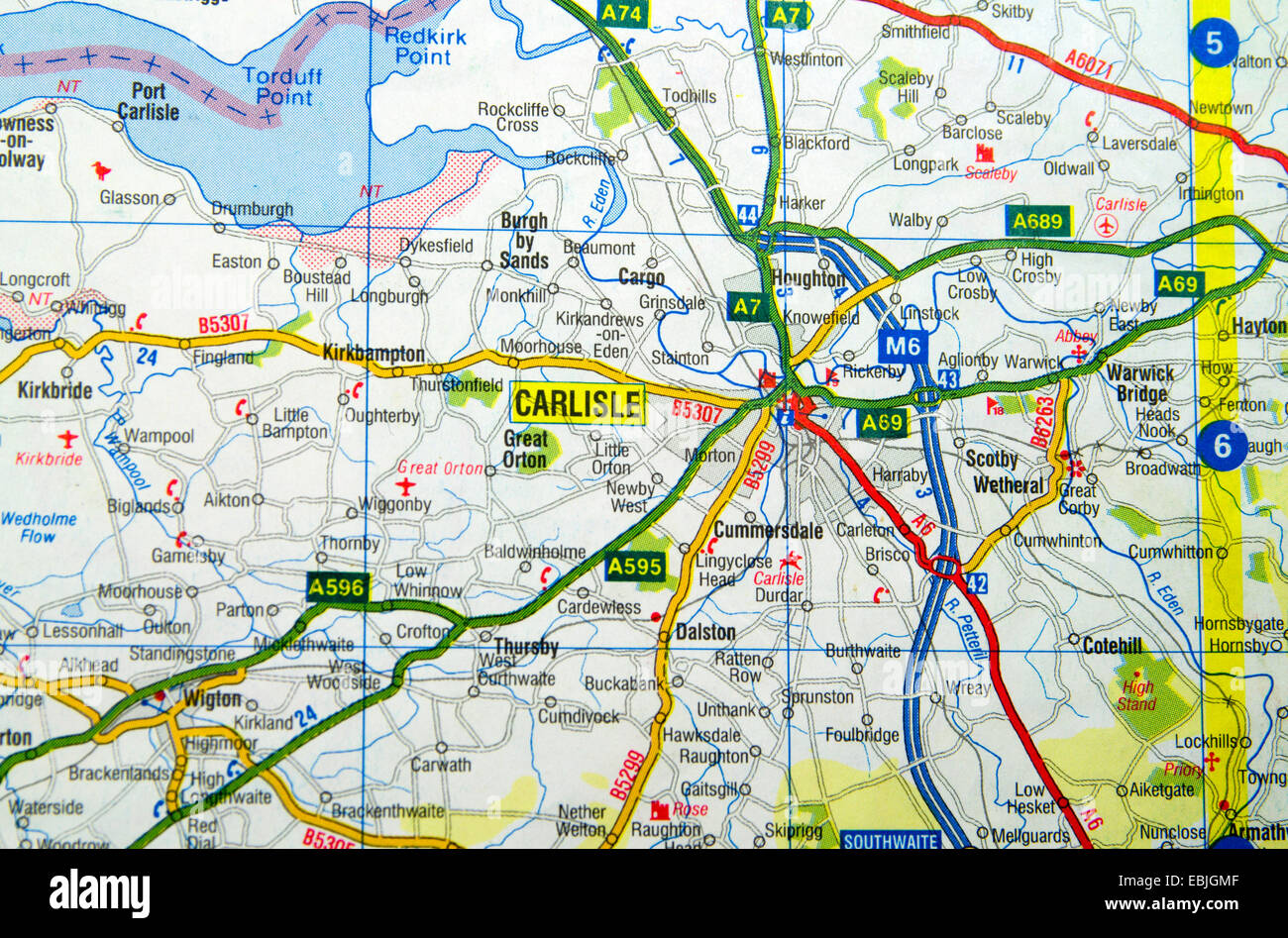Mappa di carlisle immagini e fotografie stock ad alta risoluzione Alamy
