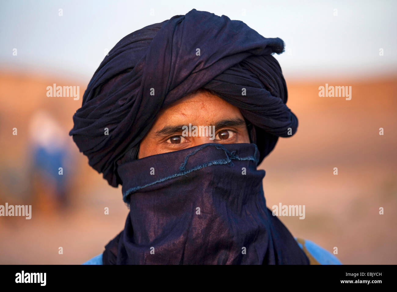 Il Tuareg con tagelmust, Marocco, Souss-Massa-DaraÔ Foto Stock