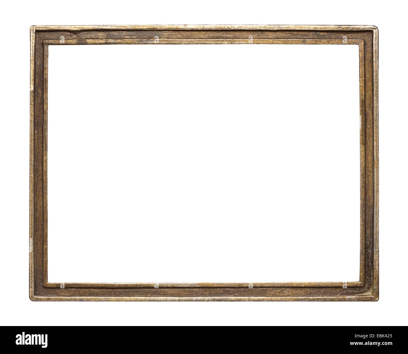 Ottone Vintage telaio metallico, isolata. Foto Stock
