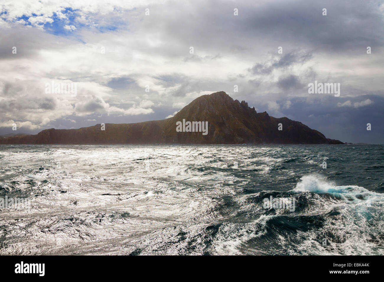 Mare mosso a Capo Horn, Cile, Capo Horn Island, Capo Hoorn National Park Foto Stock