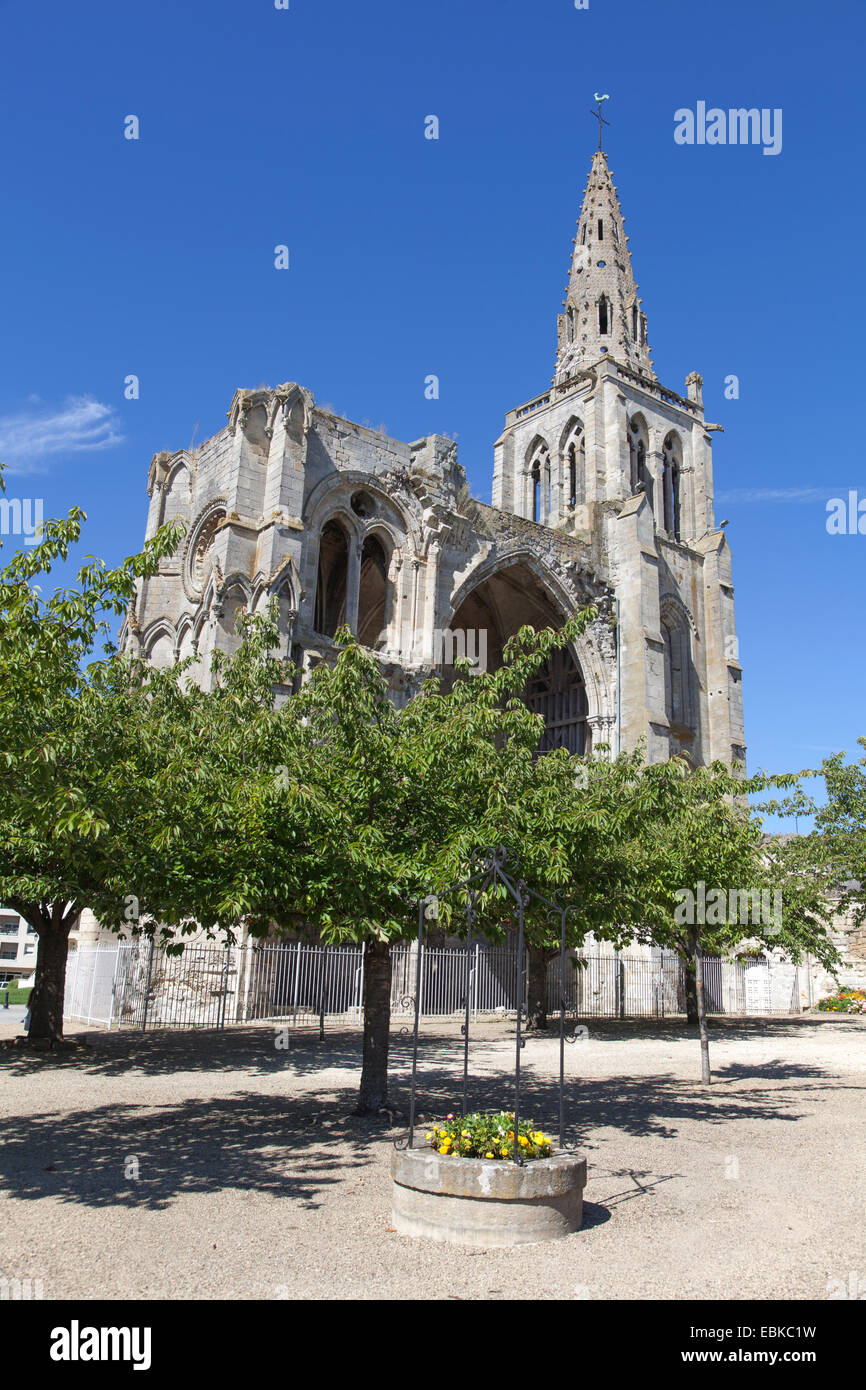 Rovine dell'Église St-Thomas di Canterbury in Crépy-en-Valois Foto Stock