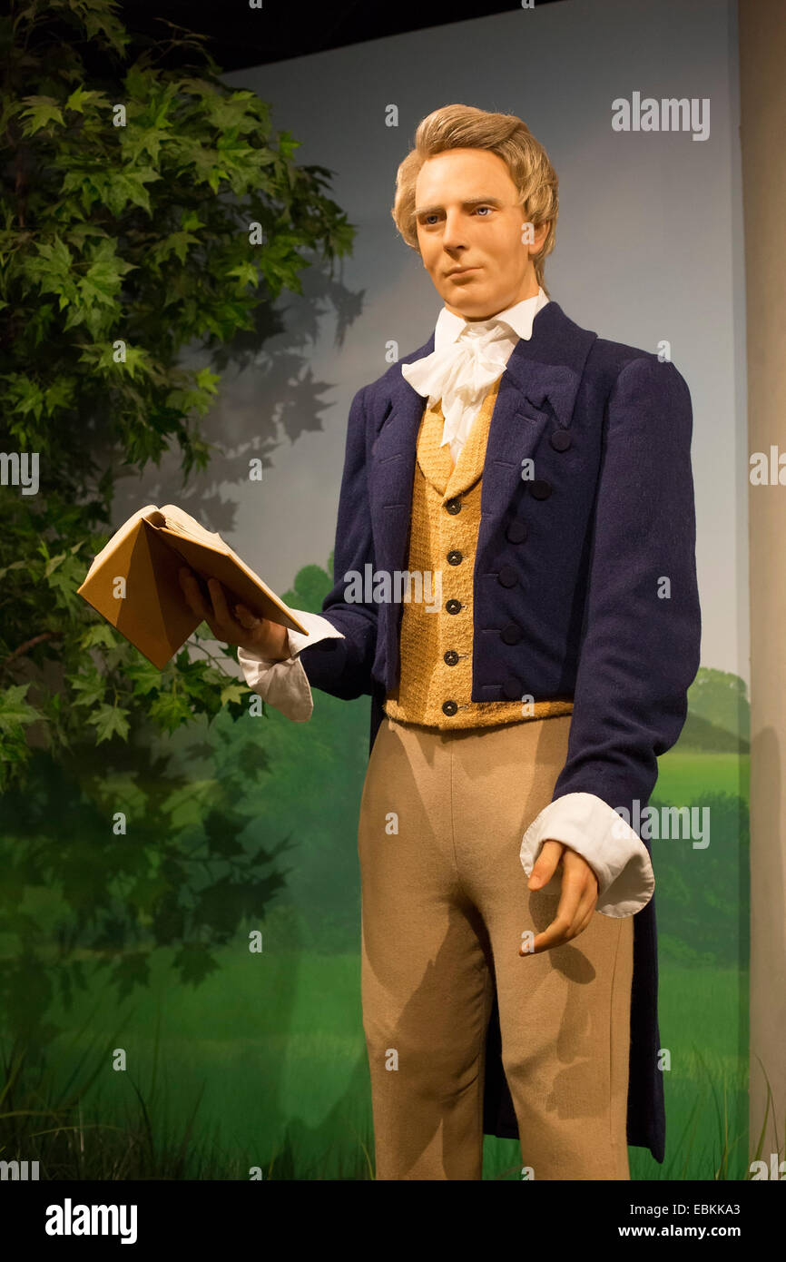 Salt Lake City, Utah - una somiglianza di Joseph Smith, fondatore della Chiesa di Gesù Cristo dei Santi degli Ultimi Giorni (mormoni). Foto Stock