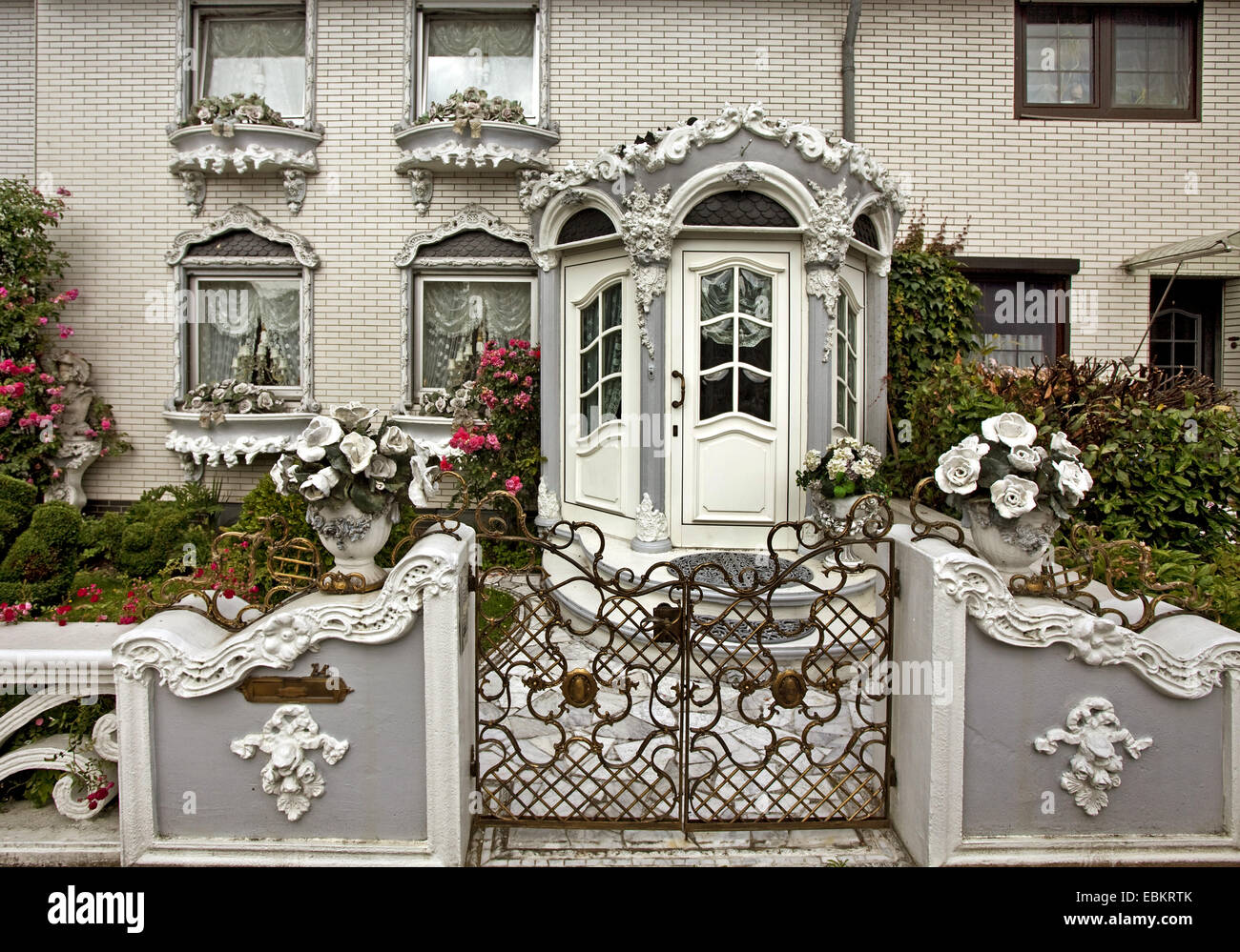 Casa cittadina in stile barocco di Gelsenkirchen, in Germania, in Renania settentrionale-Vestfalia, la zona della Ruhr, Gelsenkirchen Foto Stock