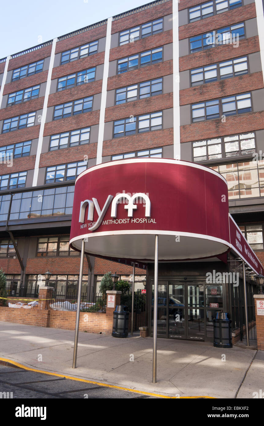 Ingresso al New York Methodist Hospital NYM Brooklyn, New York, Stati Uniti d'America Foto Stock