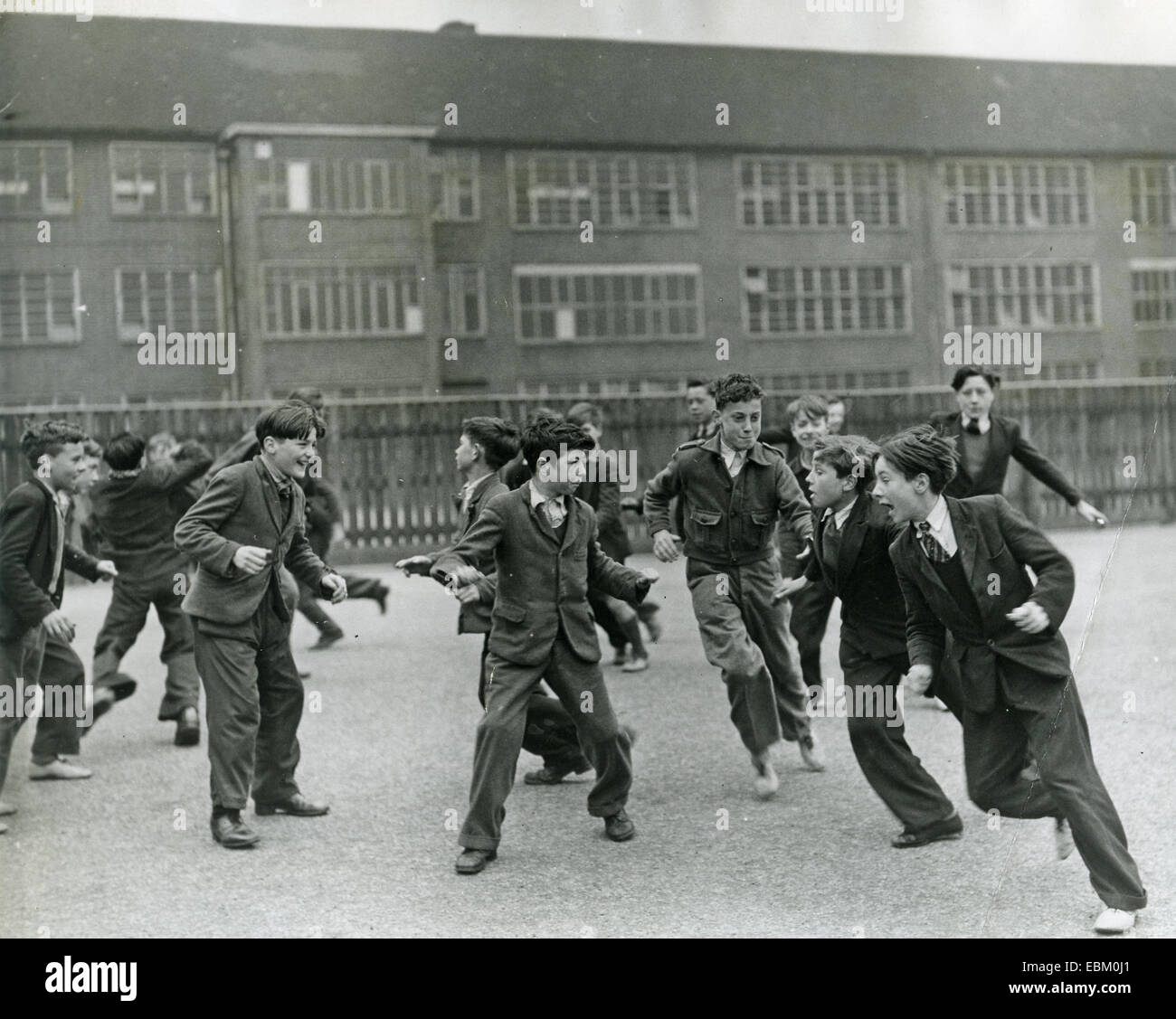 CREEK ROAD SCUOLA SECONDARIA, Deptford, Inghilterra, circa 1947 Foto Stock