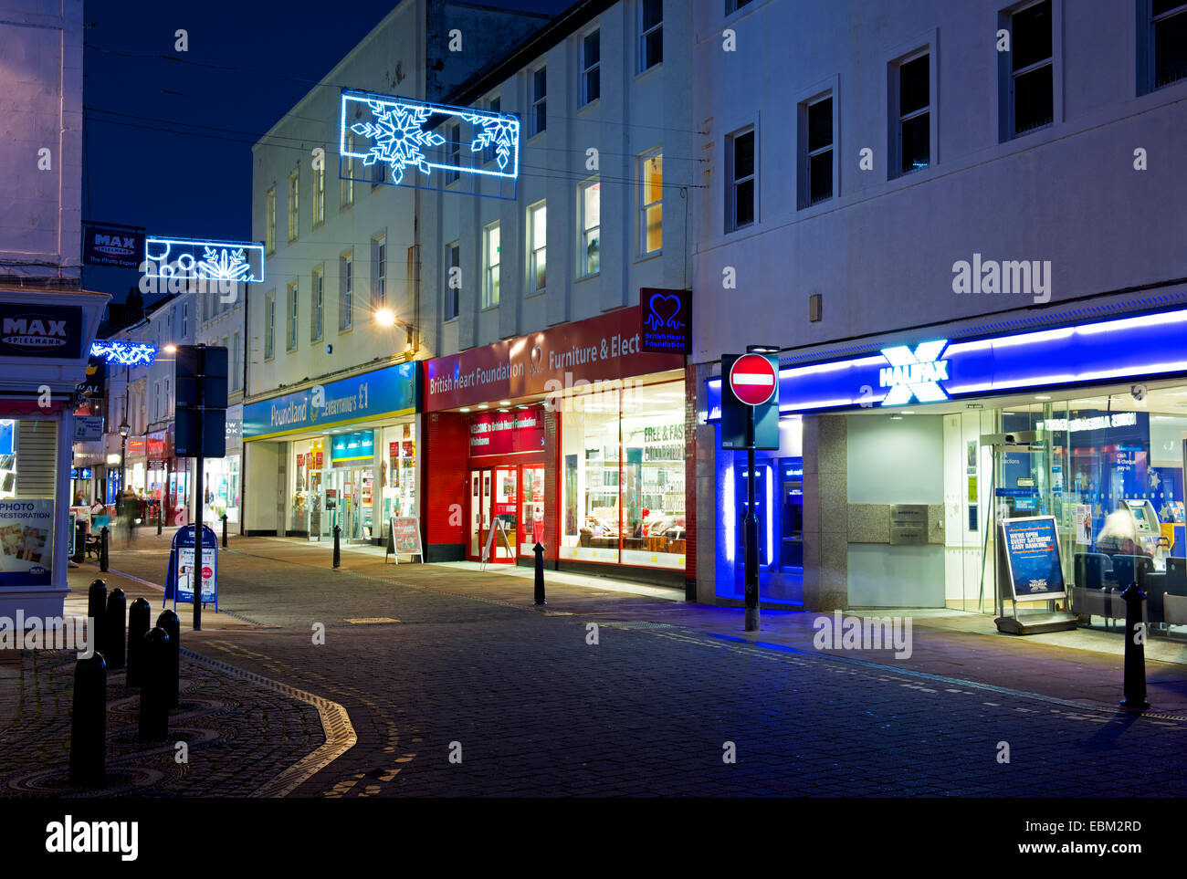 King Street a Whitehaven, West Cumbria, England Regno Unito Foto Stock