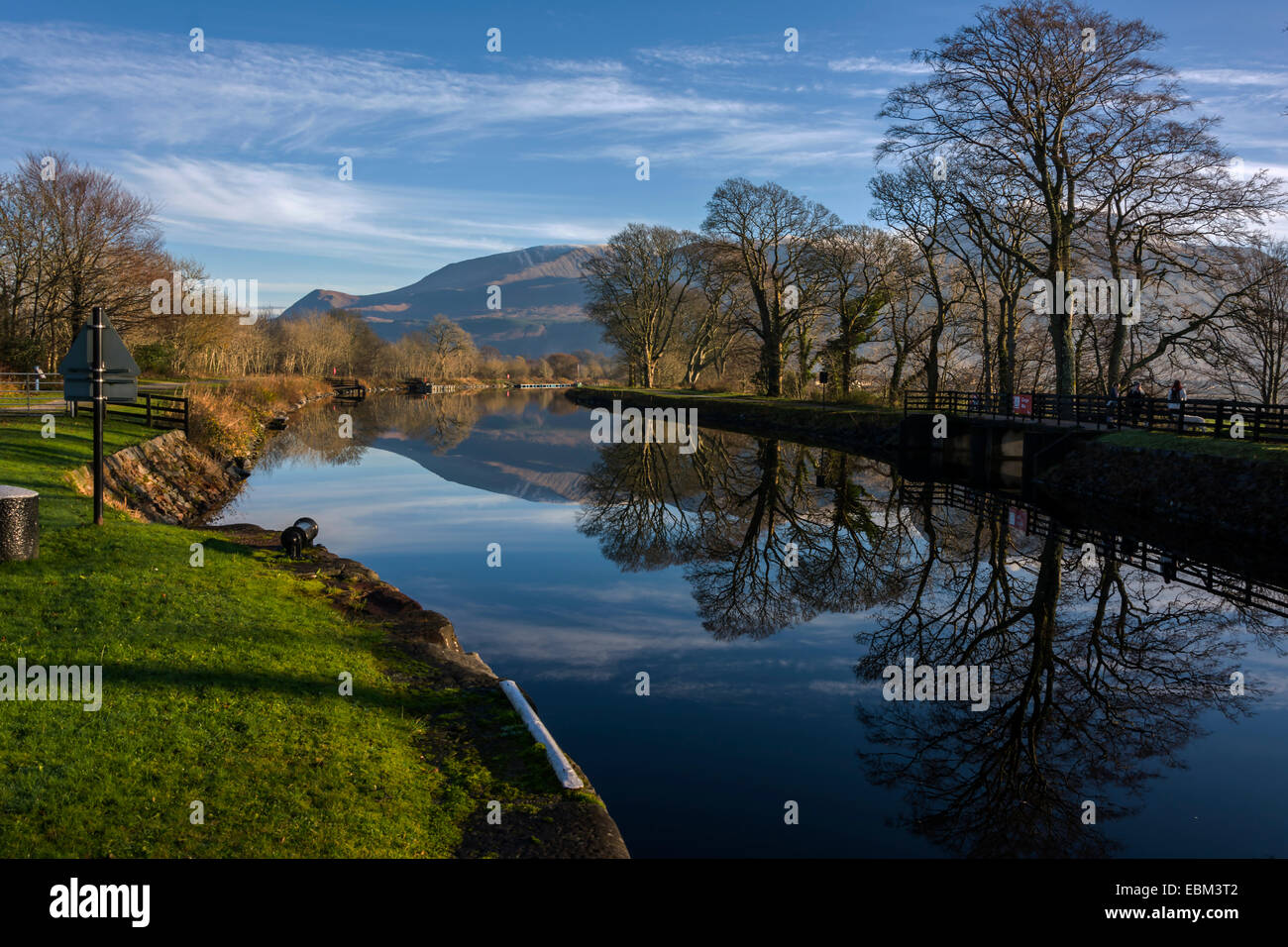 Il Caledonian Canal, Corpach, Fort William, Scotland, Regno Unito Foto Stock