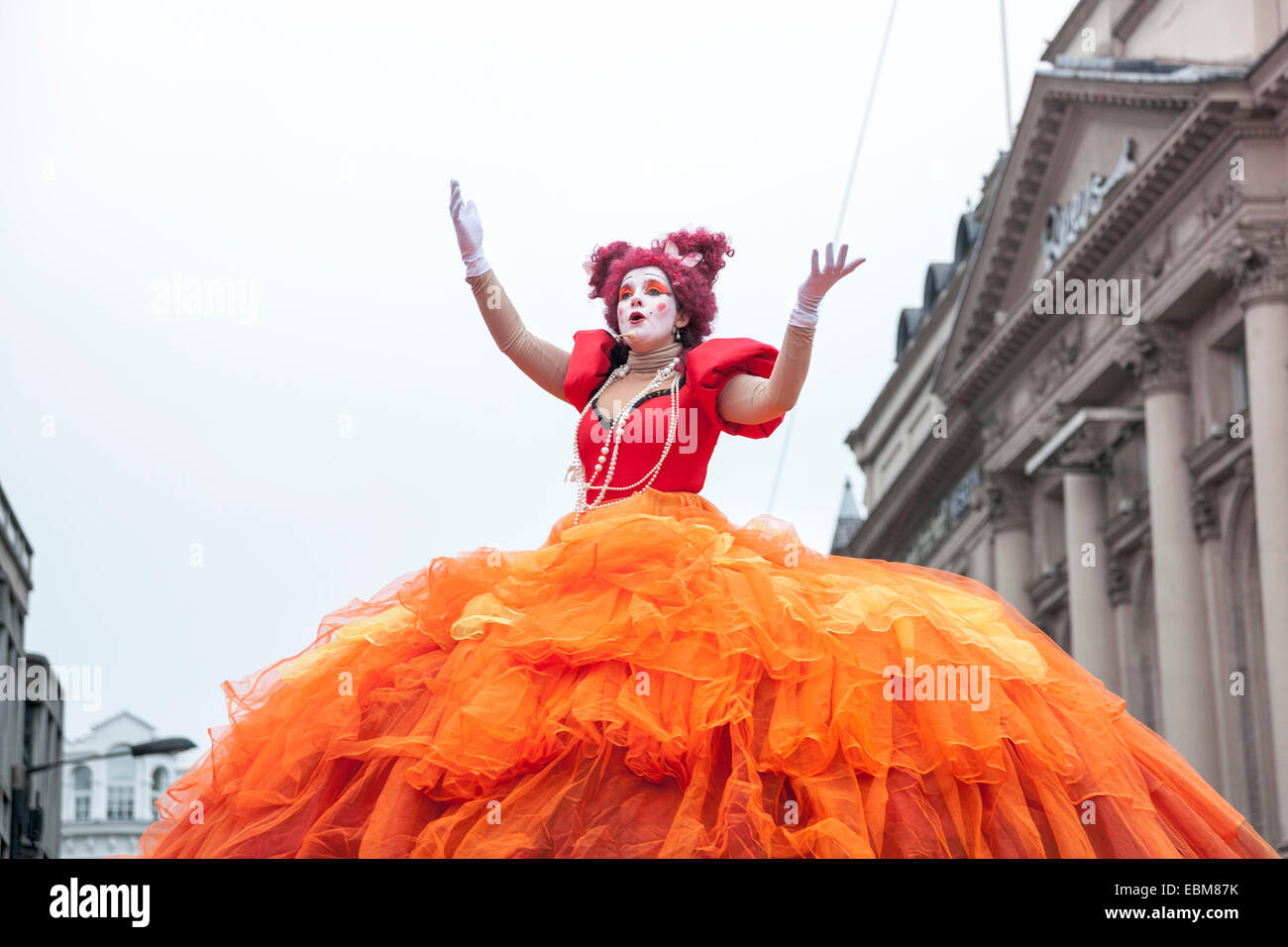 Gli artisti interpreti o esecutori in Regent Street Festival, settembre 2012 Foto Stock