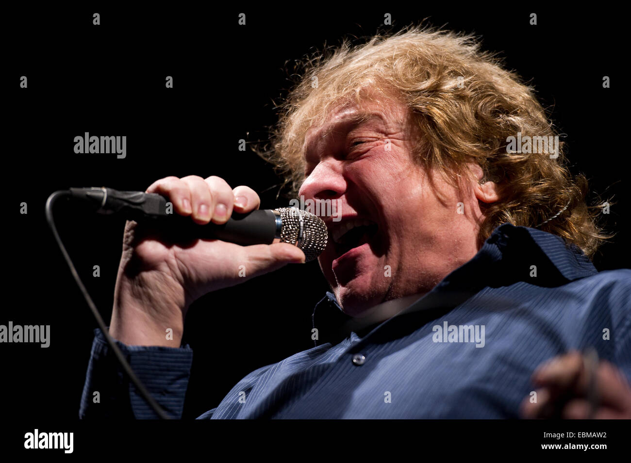 Freiburg, Germania. 2 dicembre, 2014. Lou Gramm (straniero) suona dal vivo a Rothaus Arena. Foto: Miroslav Dakov/ Alamy Live News Foto Stock